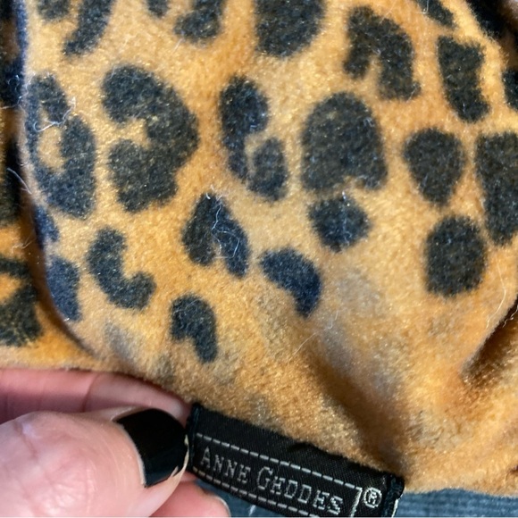 Vintage Anne Geddes Leopard Sleeping Baby Doll Plush Collectable Cat Kitty Toy - Picture 5 of 9